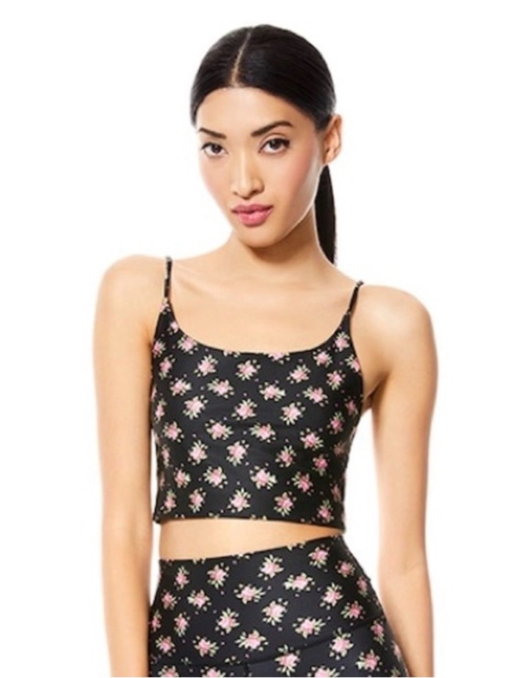 Alice+Olivia Penny Low Scoop Neck Top Medium